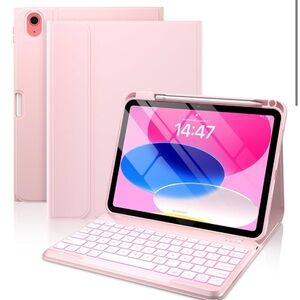 Pink Keyboard Case for IPAD